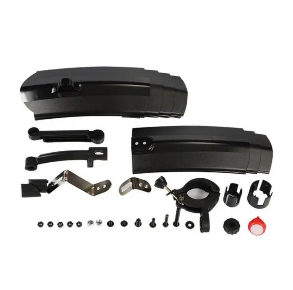 Adjustable bicycle mudguard